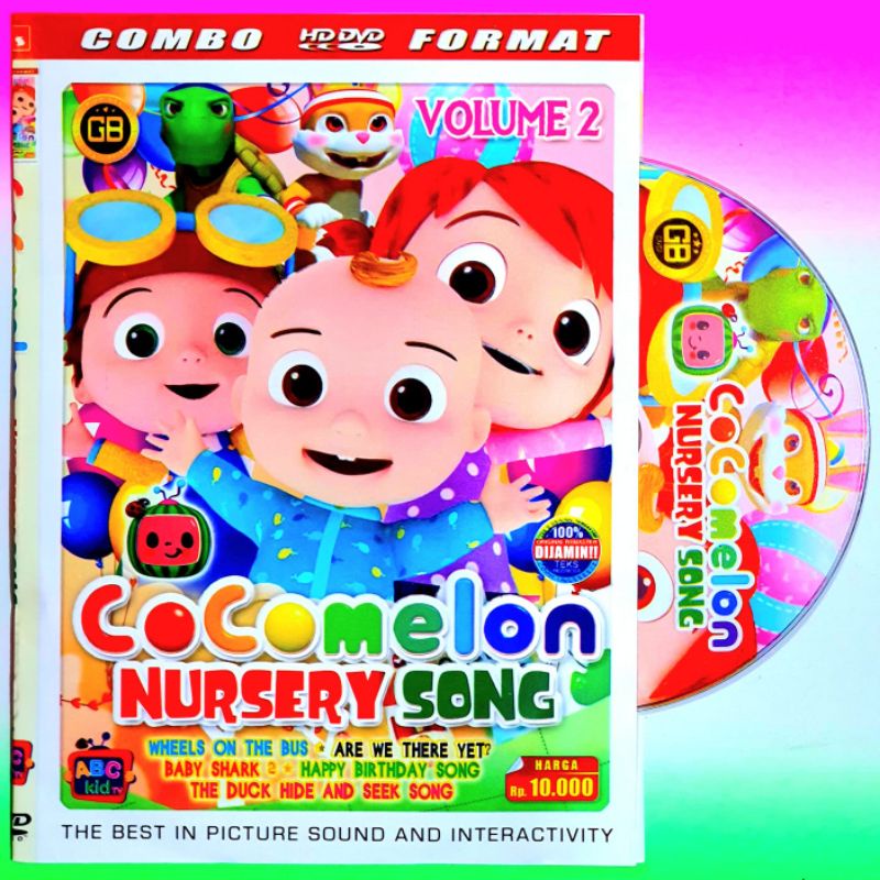 1Pc HD DVD Coco Melon Volume 2 Nursery Video Song Cartoon Movies Learning  English for Children | Shopee Singapore