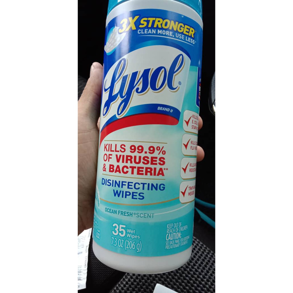 Lysol Disinfecting Wipes 35wet Wipres Shopee Singapore