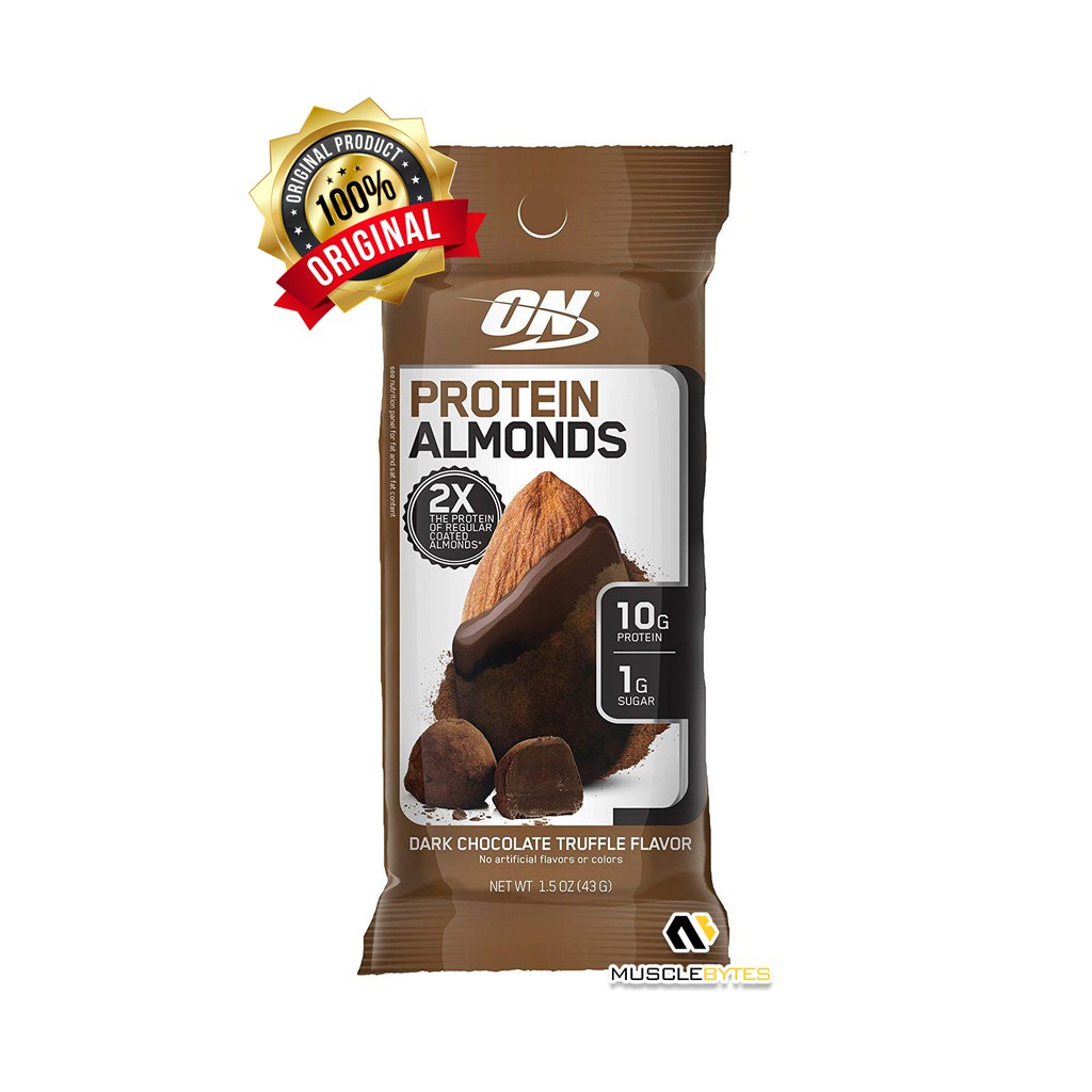 Optimum Nutrition Protein Almonds 1 Pack Protein Snack Protein Bar On Protein Snack Shopee Singapore