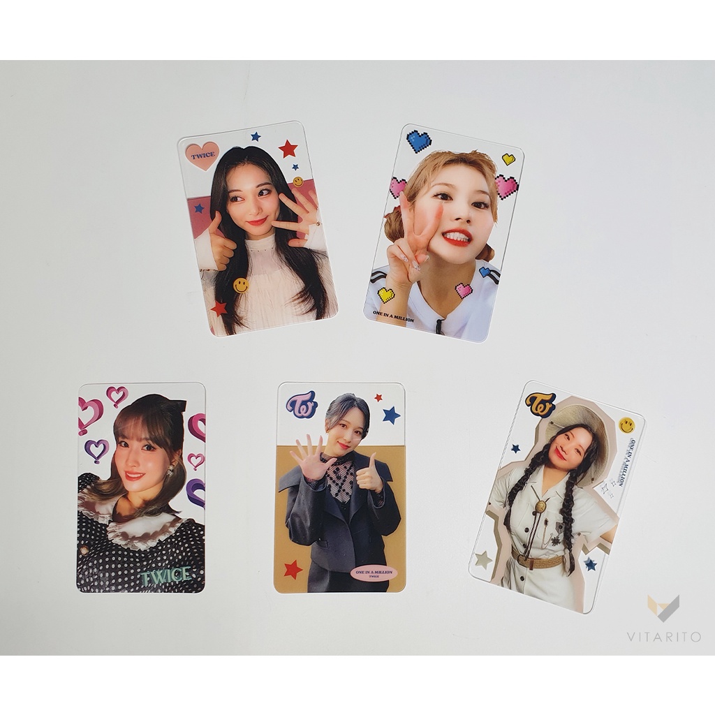 K Pop Twice Transparent Photocard Set 25 Pcs New Version Shopee Singapore