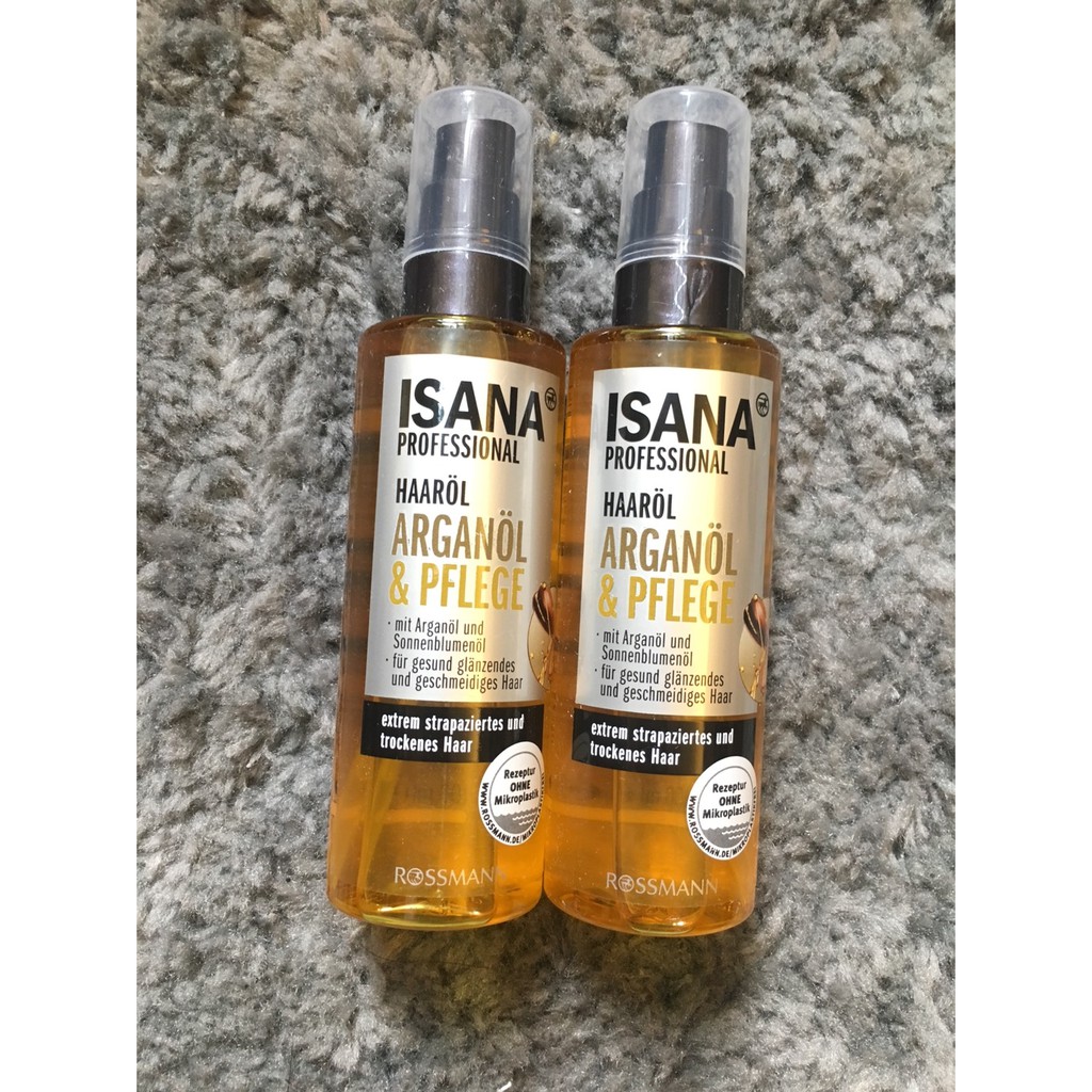 Germany Isana Professional Argan Hair Oil 100 Ml Shopee Singapore