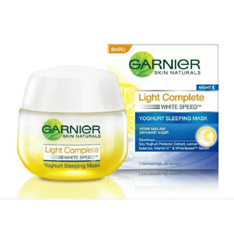 Garnier Light Complete White Speed Sleeping Mask Night Cream Skin Care