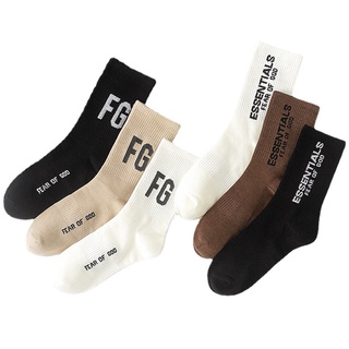 KAFU D142 Men's Socks Letter Street Hip-Hop Style Breathable Cotton