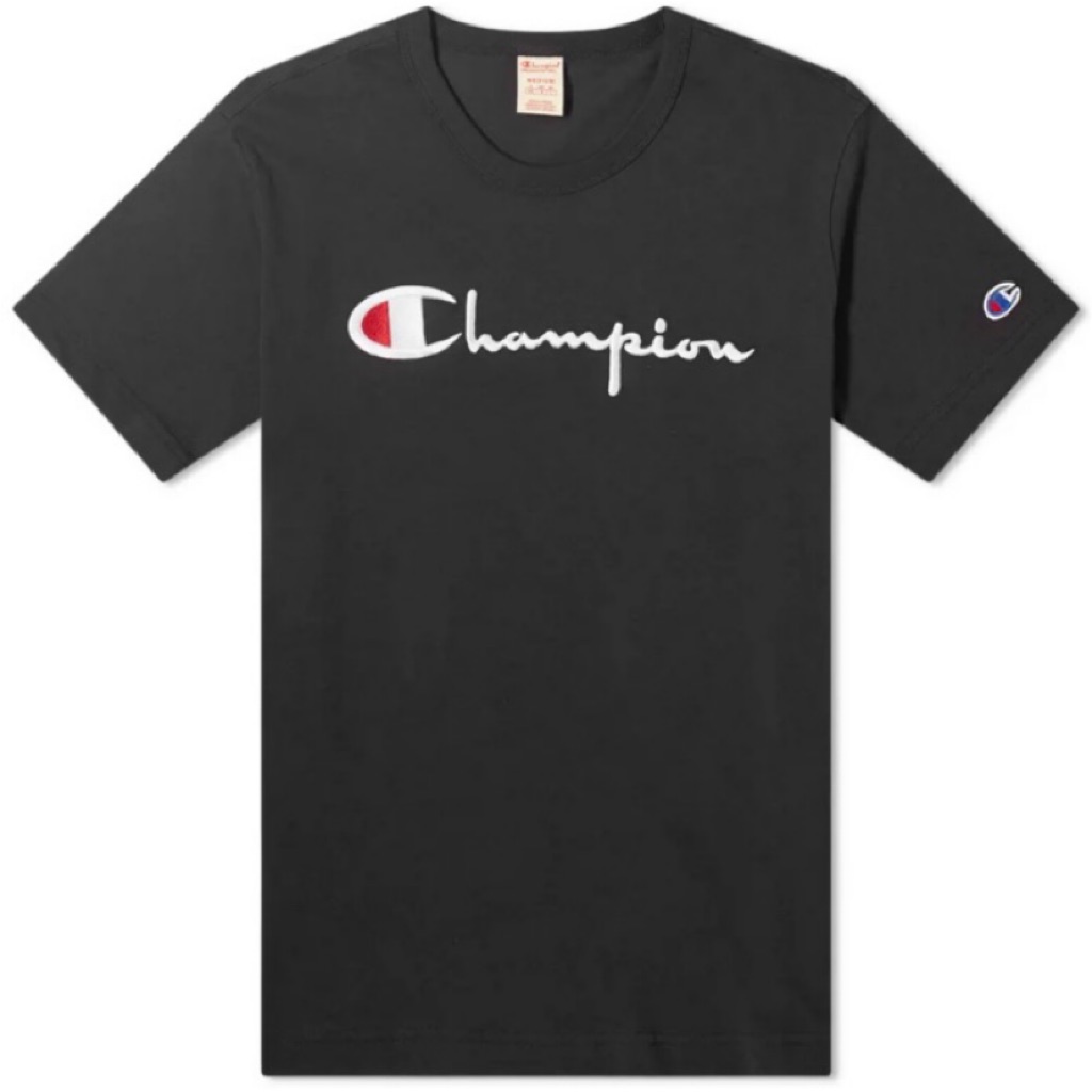 Authentic Champion Embroidered Logo Reverse Weave T-Shirt | Shopee ...