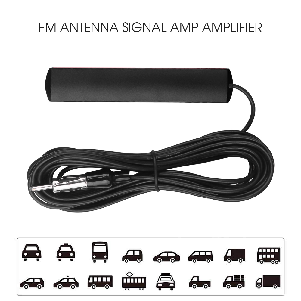 5m Car Antenna Amplifier Signal Booster FM Radio Car Kit Shopee Singapore