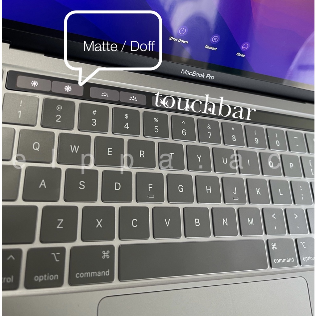 Matte TOUCHBAR protector For MACBOOK PRO M1 / PRO / RETINA / TOUCHBAR