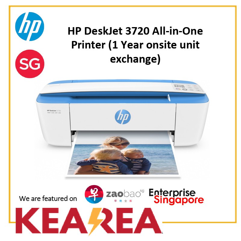 Pre Order Hp Deskjet 3720 All In One Printer 1 Year Onsite Unit Exchange Shopee Singapore