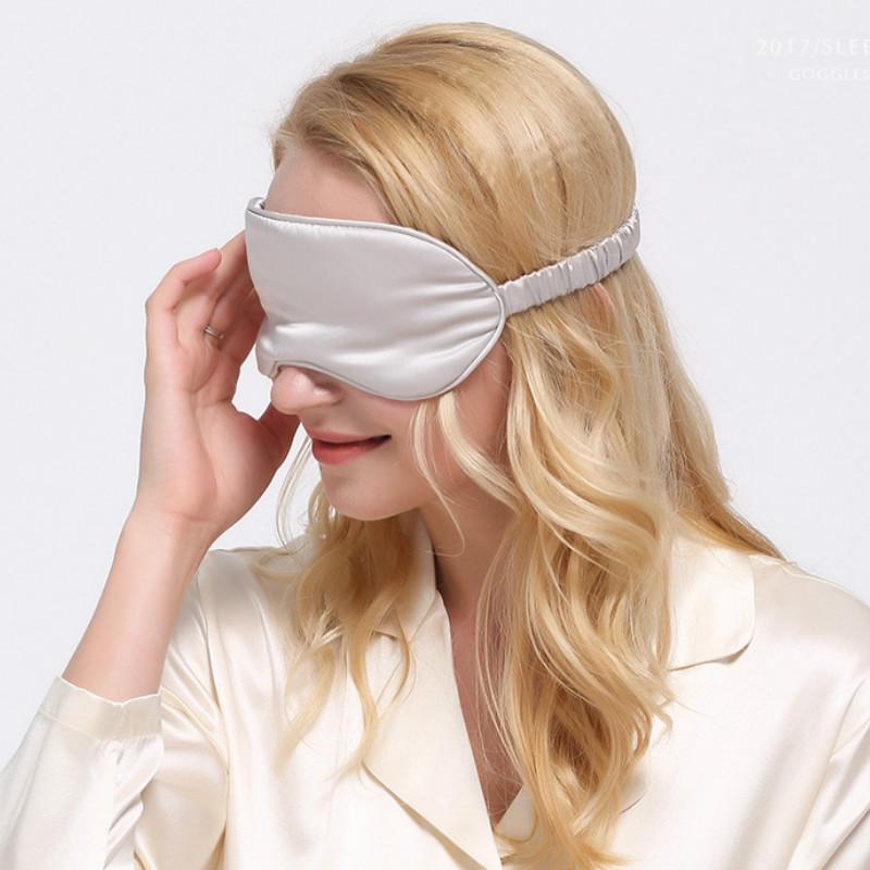 Soft Silk Sleeping Eye Mask / Breathable Eye Patch on Eyes For Sleeping /Pure Natural Silk Eye Patch Blindfold High Quality