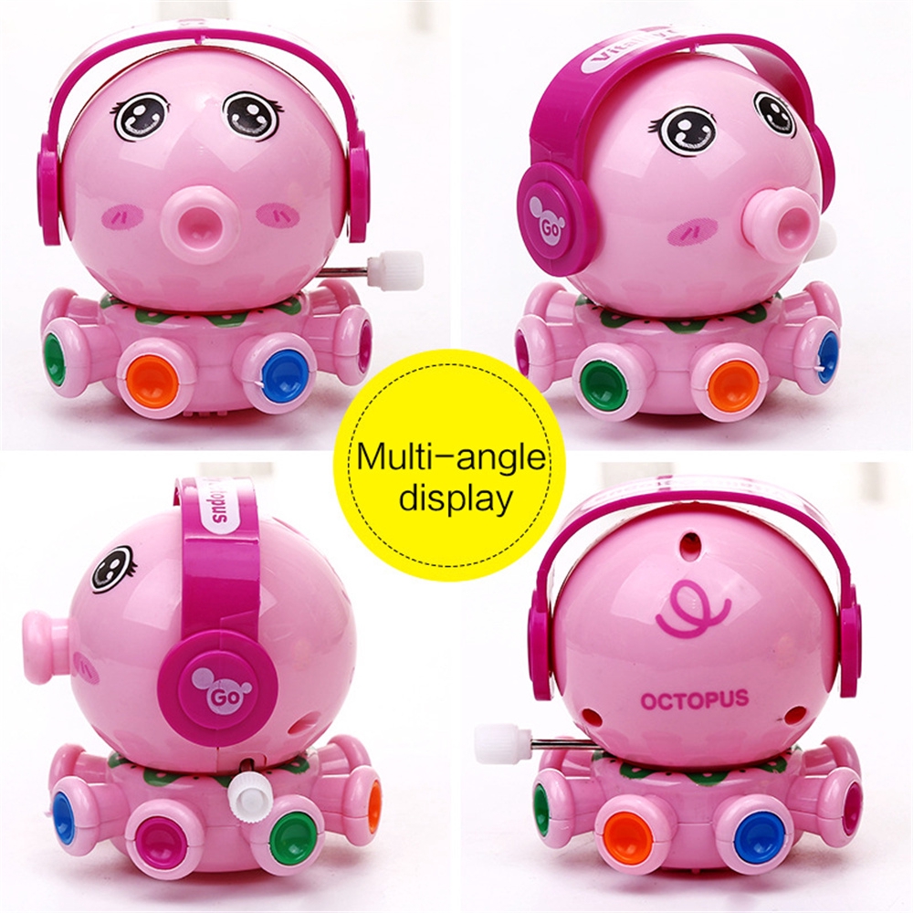 Cute Animal Octopus Figures Clockwork Toys Kid Wind Up Cartoon Toy~
