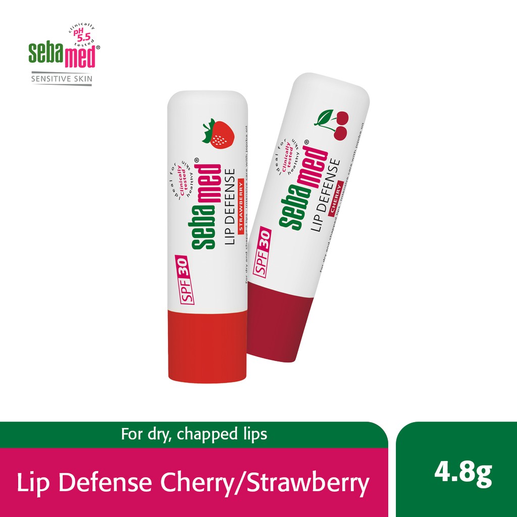 Sebamed Lip Defense Spf 30 Cherry Strawberry 4 8gm Shopee Singapore