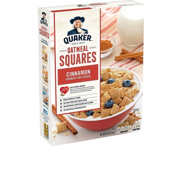 Quaker Oatmeal Square Cinnamon 411g Shopee Singapore