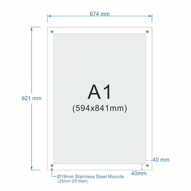 Acrylic poster frame set A1 size | Shopee Singapore