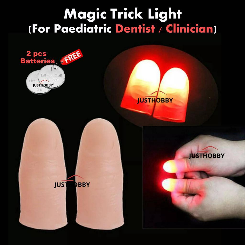 2 PCS Magic Trick Light Magic Thumb light Magic Finger light magic light magic tricks lampu