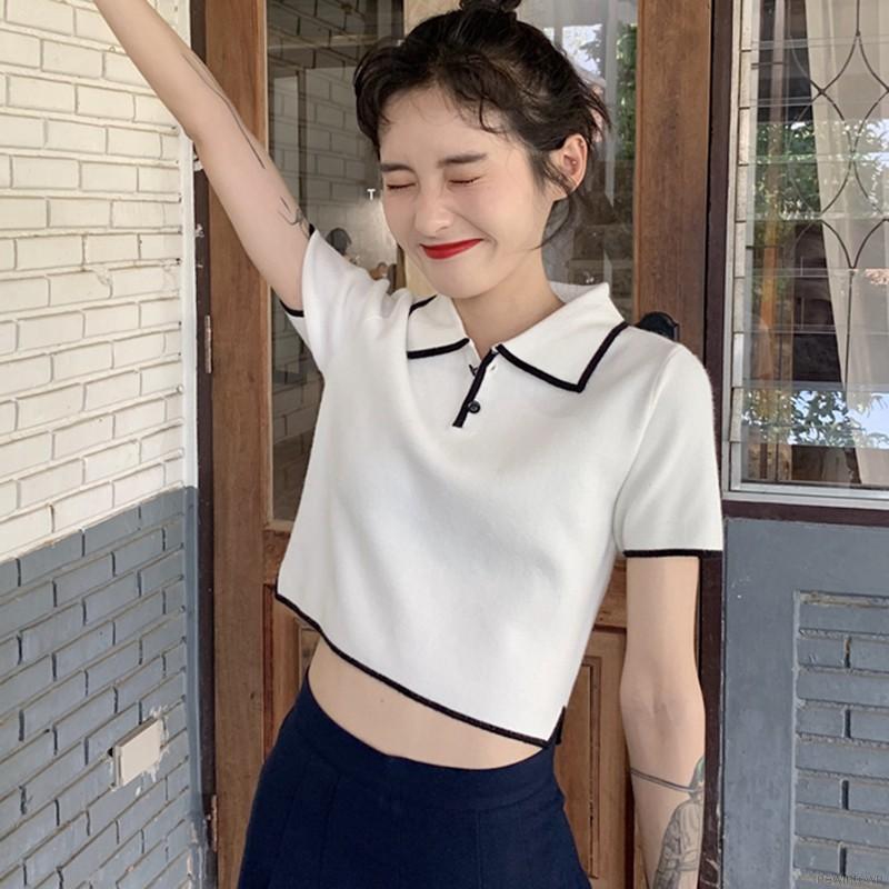 peter pan collar crop top
