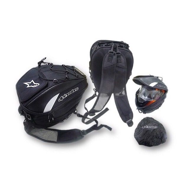 Alpinestars Helmet Bag Bagster Seat Bag Rear Tail Tailbag Universal Motorcycle Shopee Singapore