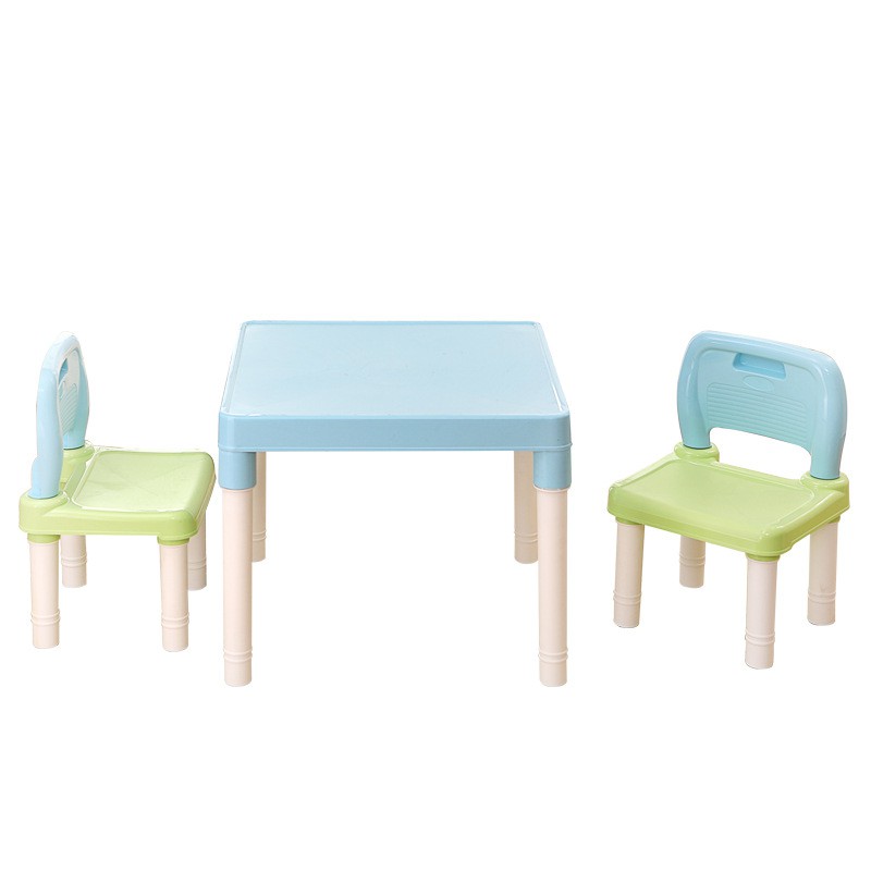 Kids Learning Table And Chair Set Meja Kerusi Belajar Kanak Kanak Studying Abc Plain Desk 3 In 1 Shopee Singapore