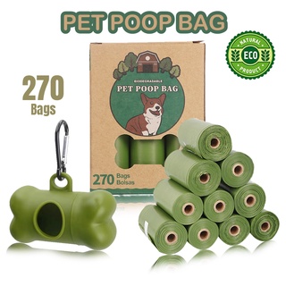 Biodegradable Dog Cat Poo Bag Pet Waste Poop trash bag garbage bag plastic bag Clean Pick Up Puppy bag