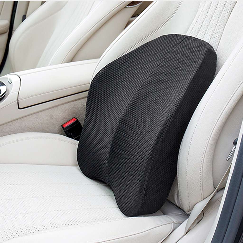 Home Chair Back Support Memory Foam Lumbar Cushion Travel Pillow