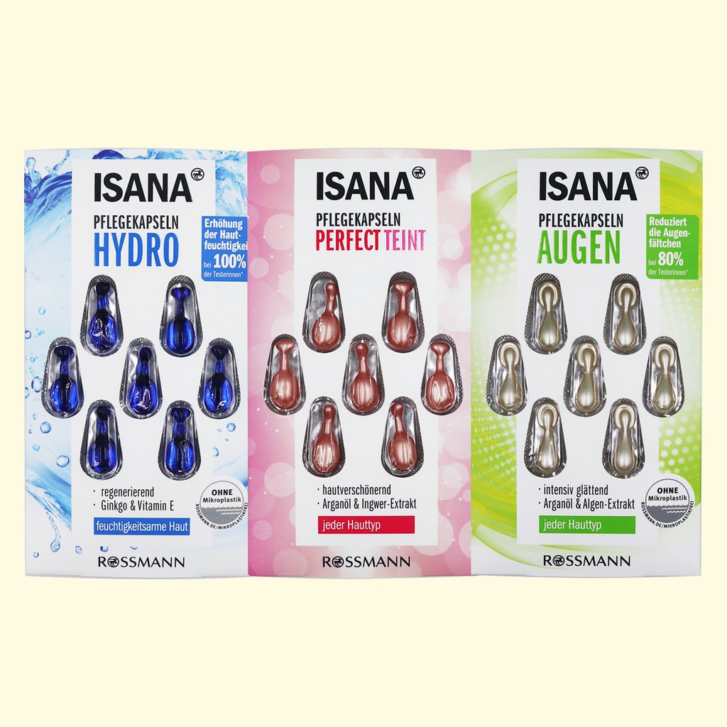 Isana Germany Rossmann Essence Capsule Series 7 Pc Aid Ego Isana Shopee Singapore