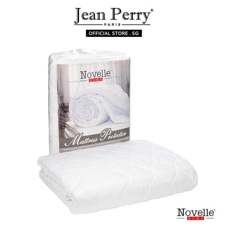 Novelle Elastic Straps Mattress Protector I Bed Protector I Mattress Topper I Mattress Pad I