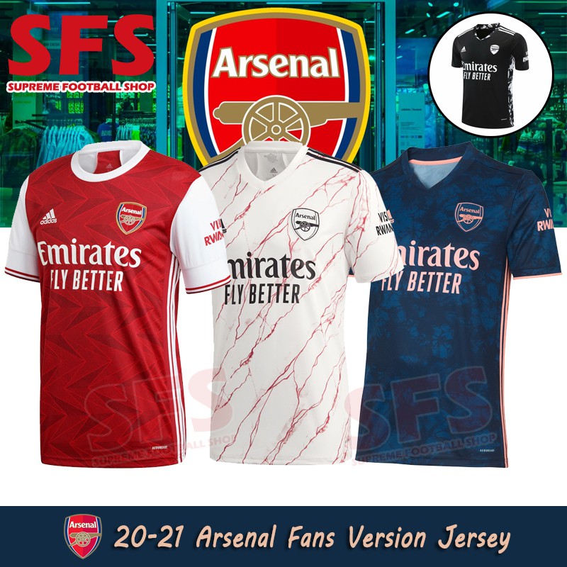 arsenal home away and third kit