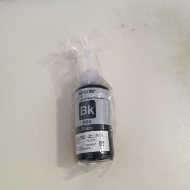Epson Original T664 C13T664100 Black Ink Bottle For L110 L120 L210 L300 ...