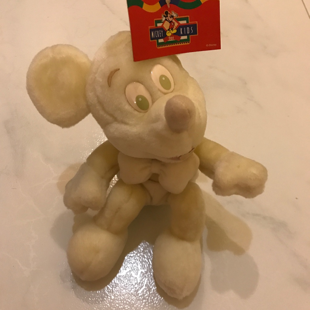 white mickey mouse plush