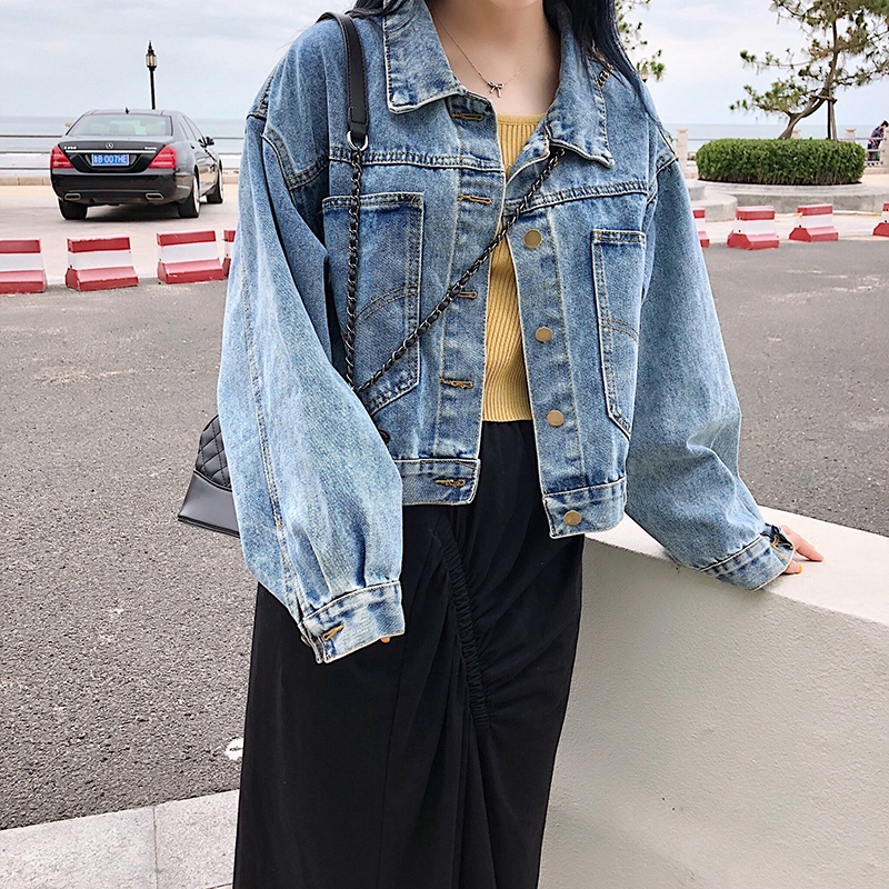 korean denim jacket outfit