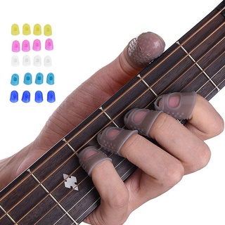 12pcs Set Silicone /Rubber Guitar /Fingerstall Guitar/ Fingertip Finger Guards/