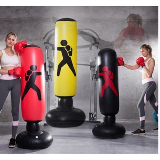 [SG seller]160CM Boxing Punch Bag Inflatable Tumbler Training Pressure Relief Bounce Back Sandbag Fitness Kicking