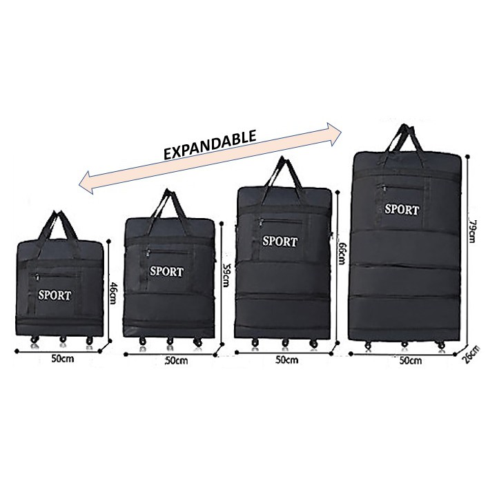 30 kg trolley bag size