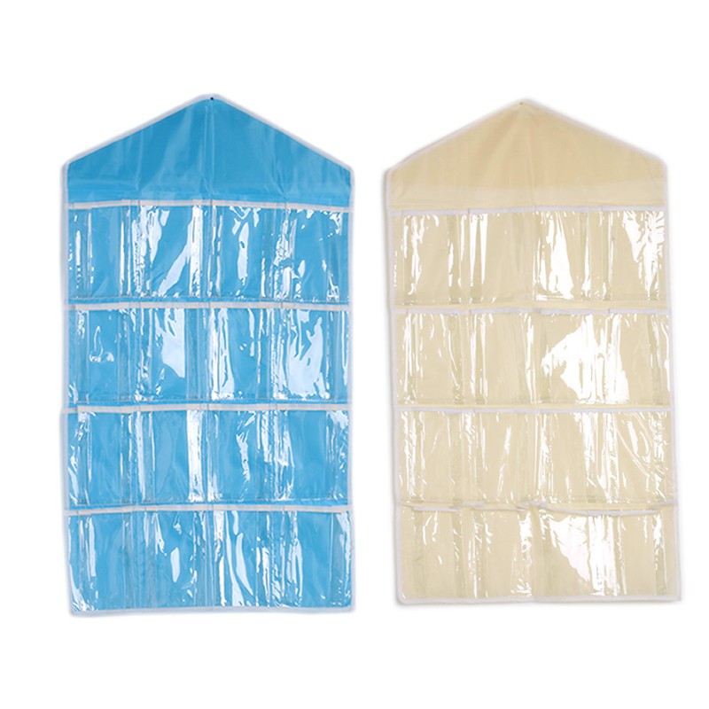 Boom 16 Pockets Hanging Door Wall Sock Shoe Organiser Storage Rack