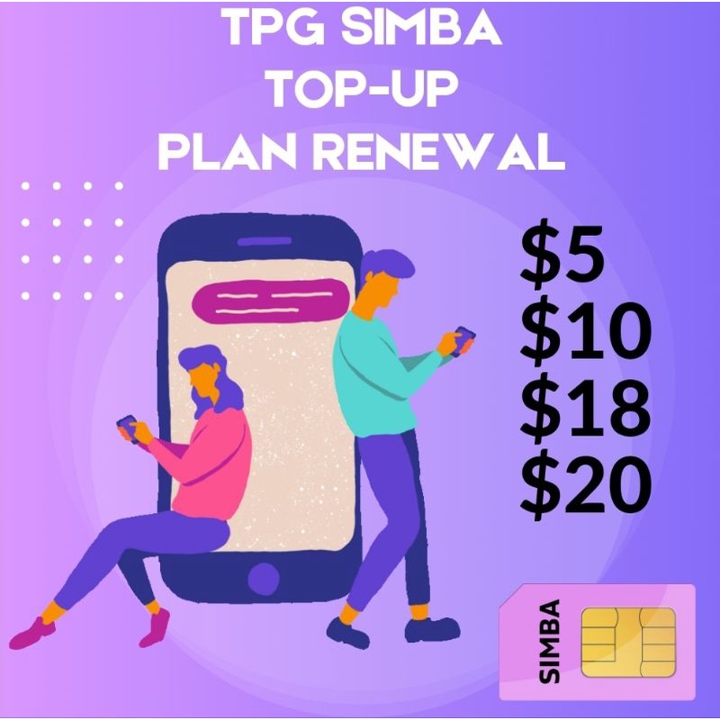 Tpg Simba Top Up Plan Renewal Services 5 10182025