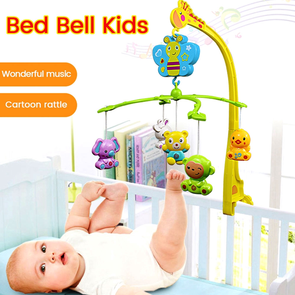 Cod Song Bed Bell Kids Crib Musical Mobile Cot Music Box Gift Baby