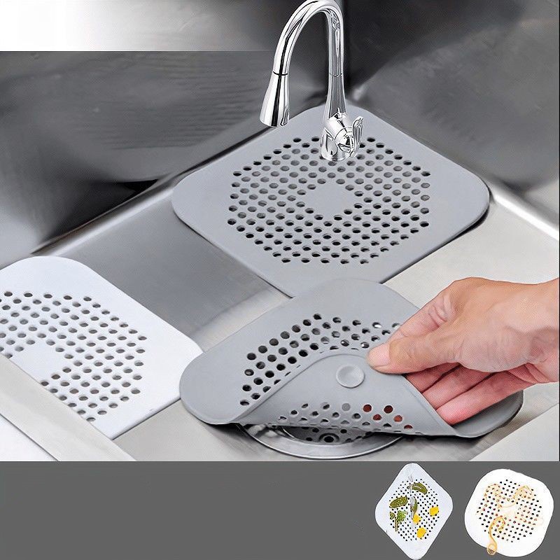 Anti-clogging Filter Mesh Sink Kitchen Silicone Sink Floor Drain Cover ...