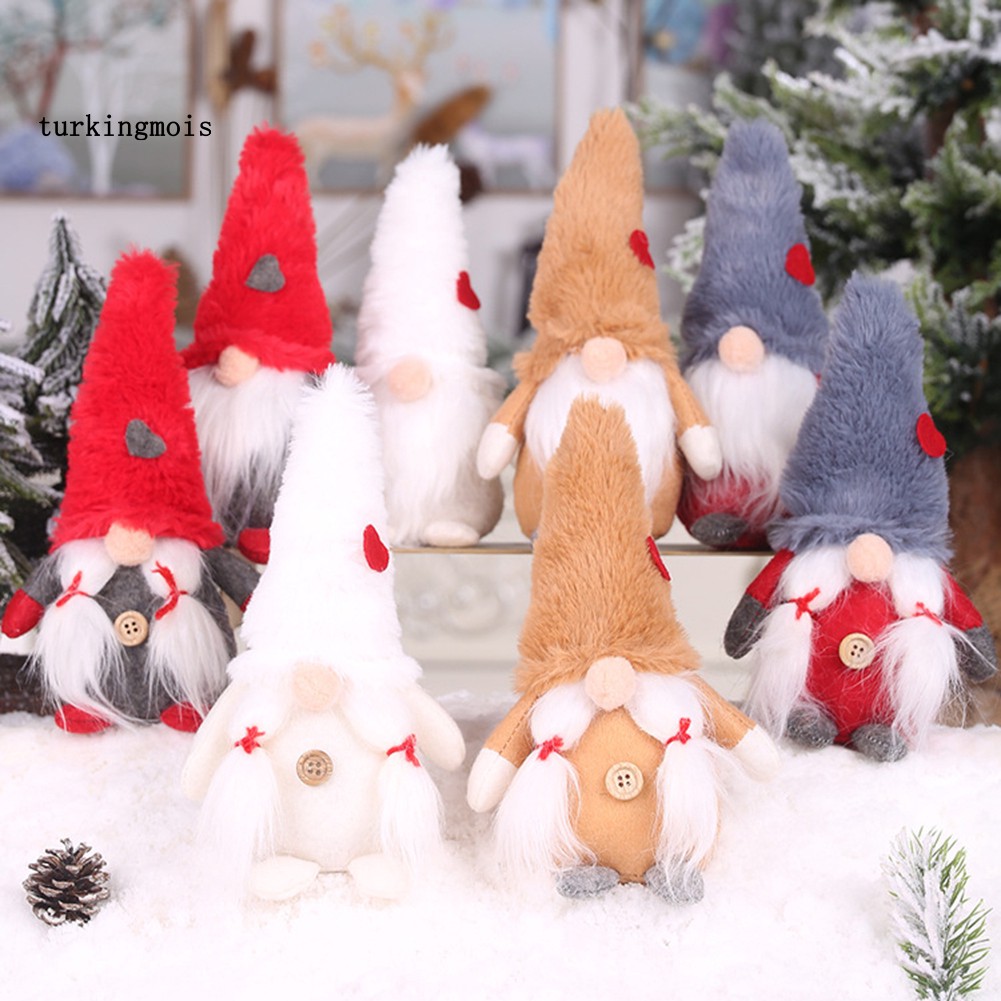 Decorations Toys Plush Gnome Doll Xmas Tree Hanging Pendant Christmas Ornament