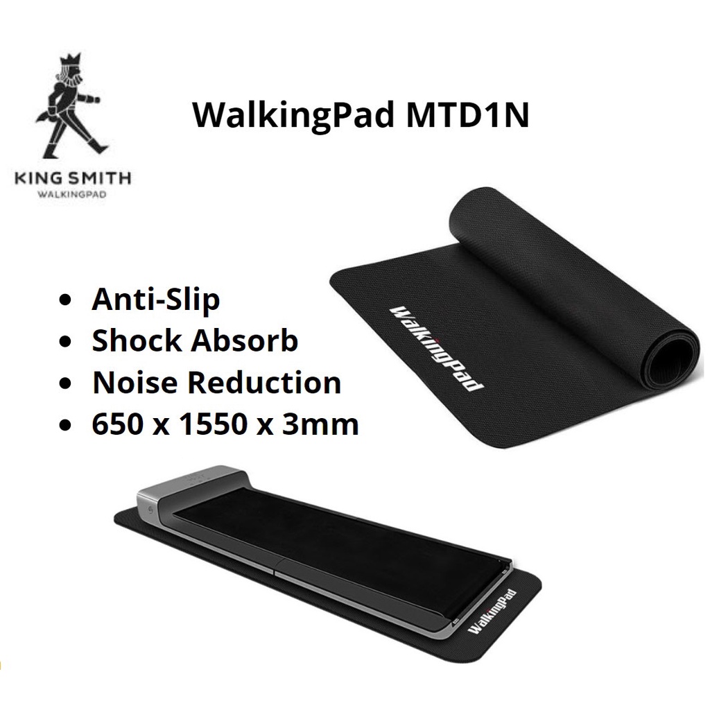Kingsmith WalkingPad Treadmill Mat MTD1N Black, Home Gym Yoga Noise