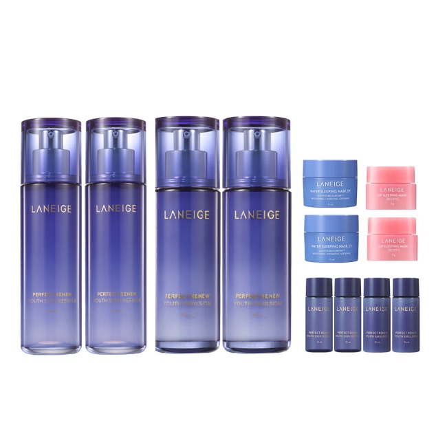 LANEIGE Perfect Renew Youth Anti Aging 4P Skincare Set - Improve 