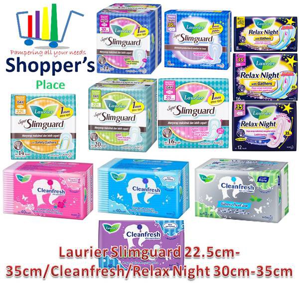 Laurier Assorted Sanitary Pads/Pantyliners/Slimguard 22.5cm35cm/Relax