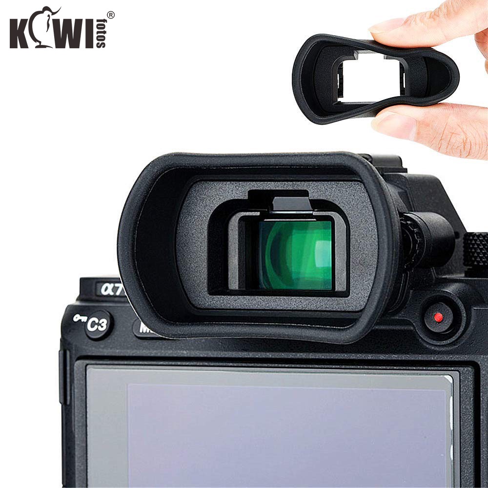 KIWI FDA-EP18 Eyecup Camera Viewfinder Eyepiece Long Soft Eyeshade for Sony A7 III A7 II A7M3 A7M2 A7 A7R IV A7R III A7R II A7R A7R4 A7R3 A7R2 A7S II A7S2 A7S A9 A9 II A58 A99 II and More, Replaces Sony FDA-EP18 Eyecup