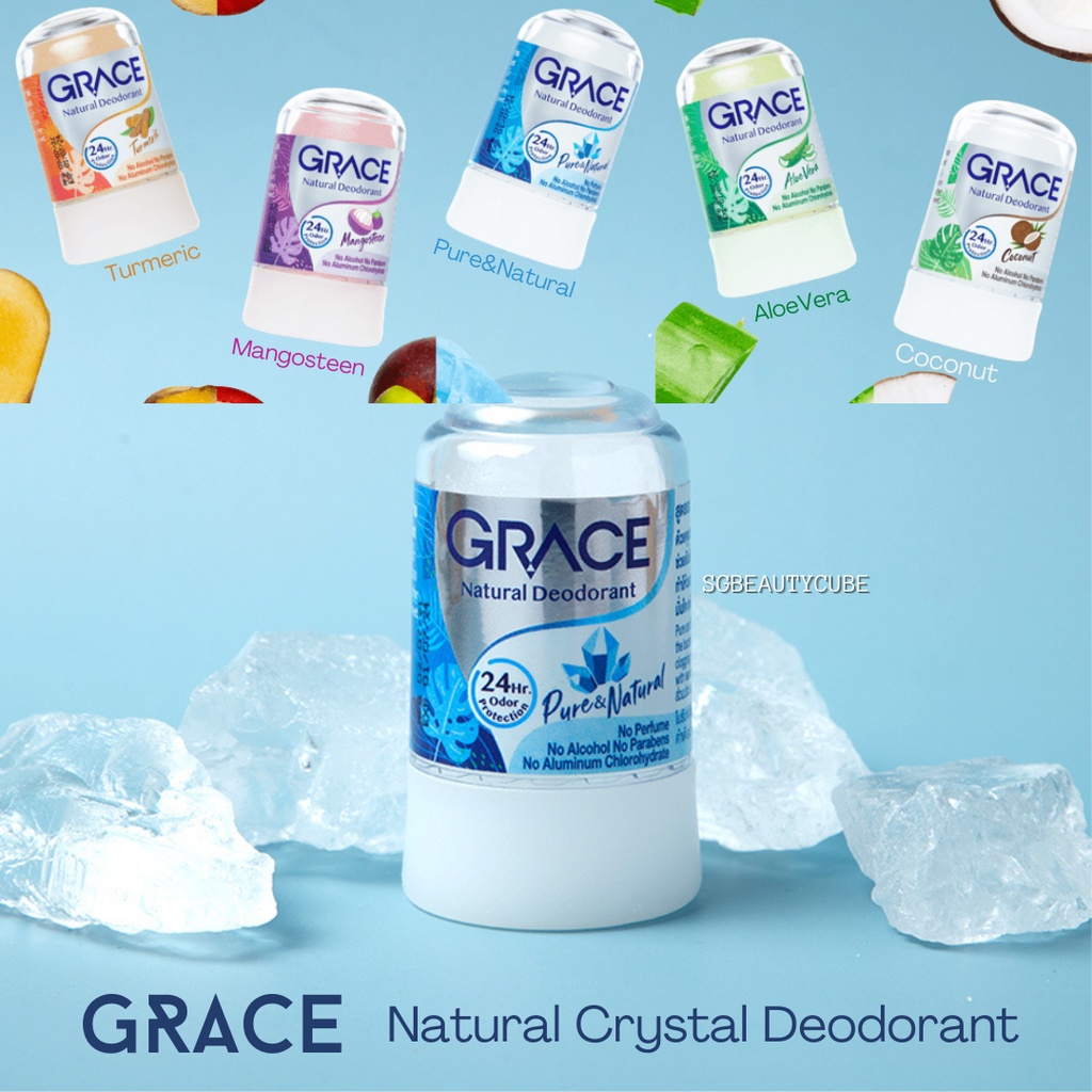 Sg Seller Grace Natural Crystal Deodorant 70g Shopee Singapore