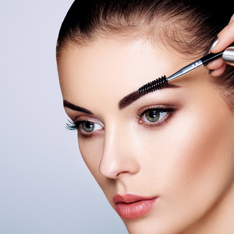 Image of 1 Pcs Black Multipurpose Angled Eyeliner Brush/ Portable Soft Fibrous Filaments Detial Brushes/ Professional Super Fine Make Up Tools #1