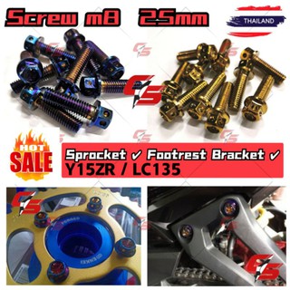 Yamaha Titanium Sprocket & Bracket Screw Motorcycle Parts