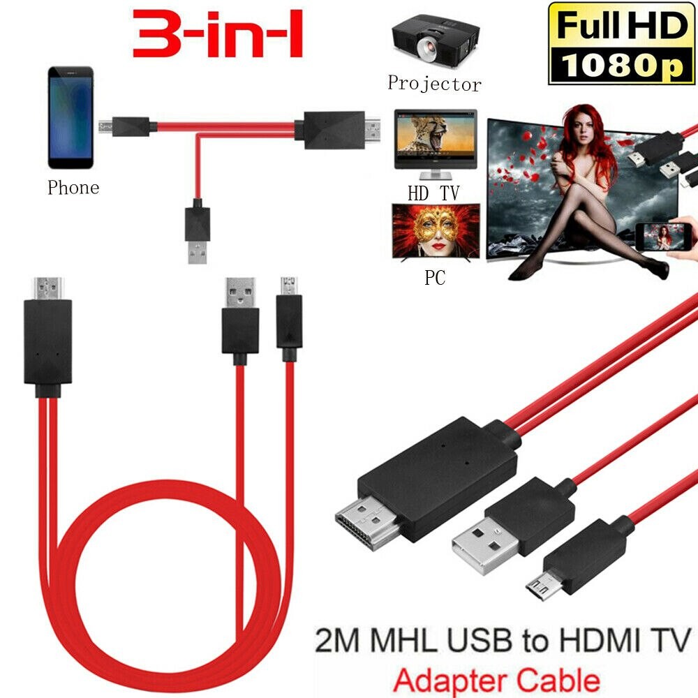 MHL TO HDMI CABLE MICRO USB HDTV CABLE Shopee Singapore