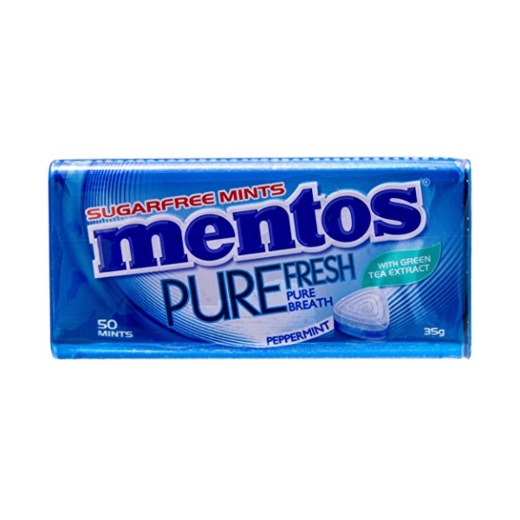 Mentos Pure Fresh Peppermint, 35g (Halal) | Shopee Singapore