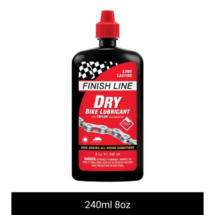 Finish Line Teflon Dry Chain Lube 240ml | Shopee Singapore