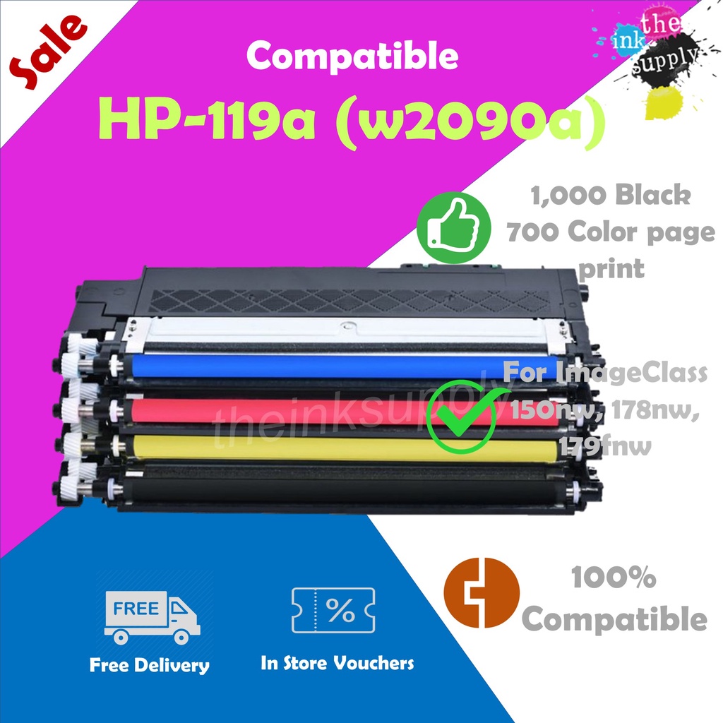 119a W90a Compatible Hp Printer Toner Cartridge For Hp Color Laser 150a 150nw 178nw 179fnw Theinksupply Shopee Singapore