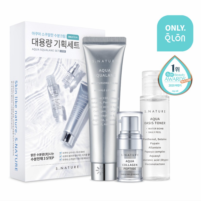 [S.Nature] Aqua Squalane Moisturizing Cream Special Set | Limited ...