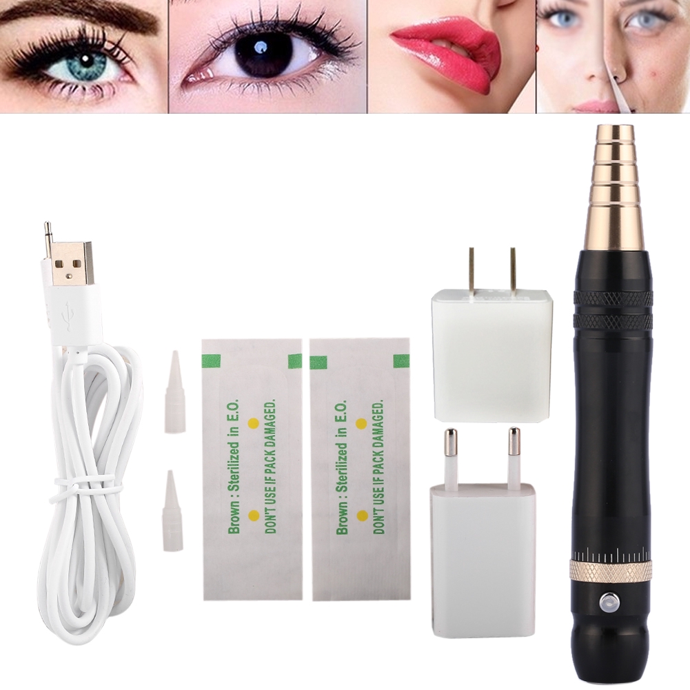 Eyebrow Lip Eyeliner Tattoo Machine Semi Permanent Makeup Rotary Power Supply Pen Shopee Singapore