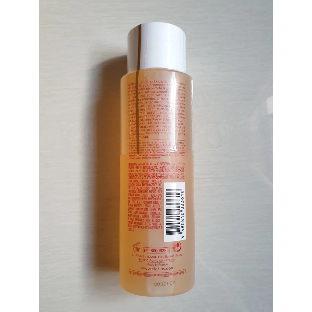 Bn Clarins Paris Extra Comfort Toning Lotion Shopee Singapore